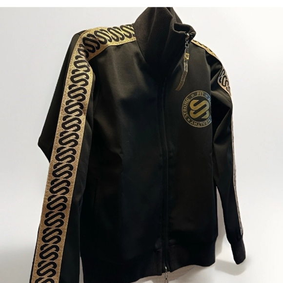 Sharney & Julius - Black Label Cream/Gold and Black Joggers (L)